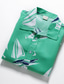 Χαμηλού Κόστους Χαβανέζικα Πουκάμισα-Ανδρικά Χαβανέζικο πουκάμισο Γραφική Απορρίπτω Πράσινο του τριφυλλιού ΕΞΩΤΕΡΙΚΟΥ ΧΩΡΟΥ Causal Κοντομάνικο Στάμπα Ρούχα Χαβανέζα Στυλ Παραλίας