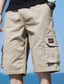 billige Cargoshorts-Herre Shorts med lommer Shorts Lomme Camouflage Komfort Påførelig Knælængde Afslappet Daglig I-byen-tøj Bomuldsblanding Stilfuld Enkel Sort militærgrøn