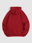 abordables Sweat-shirt à capuche basique-Homme Sweat à capuche Noir Rouge Beige Blanche Capuche Graphic Ours Imprimer Sport &amp; Loisir Des sports Vêtement de rue Estampage à chaud basique Vêtement de rue Casual Hiver Automne Vêtement Tenue