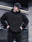 cheap Graphic Sweatshirts-Men&#039;s Hoodie Sweatshirt Patchwork Long Sleeve Top Athletic Athleisure Winter Cotton Thermal Warm Breathable Soft Running Jogging Training Sportswear Activewear Black Gray White