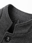 cheap Men&#039;s Jackets &amp; Coats-Men&#039;s Overcoat Winter Coat Wool Coat Business Daily Wear Winter Wool Thermal Warm Outdoor Outerwear Clothing Apparel Fashion Warm Ups Solid Colored Pocket Standing Collar Single Breasted