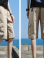 billiga Cargo-shorts-Herr Cargo-shorts Shorts Ficka Kamuflasje Komfort Bärbar Knelängd Ledigt Dagligen Utekväll Bomullsblandning Stylish Enkel Svart Armégrön