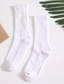 Недорогие мужские носки-Муж. 5 пар Носки Носки до щиколотки Чулки Повседневные носки Мода Удобная обувь Хлопок Однотонный Повседневные Средней плотности Наступила зима Черный Серый