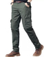 levne Cargo kalhoty-Pánské Kargo kalhoty Kalhoty Multi kapsa Straight-Leg Bez vzoru Pohodlné Nositelný Plná délka Venkovní Ležérní Denní 100% bavlna Sportovní stylové Vojenská zelená Černá