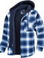 abordables Manteaux &amp; vestes-Homme Veste d&#039;Hiver Manteau d&#039;hiver Extérieur Décontracté / Quotidien Usage quotidien Sortie Bureau et carrière Boutonnage Simple Capuche Guêtres Confort Veste Vêtements d&#039;extérieur Plaid Poche Rouge
