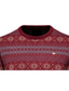 billige sweater til mænd-Herre Bluse bluse Rillet Strikke Beskåret Strikket Stribe Rund Hals Mode Gade udendørs I-byen-tøj Tøj Efterår vinter Rød M L XL