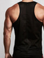 ieftine Tricouri de Sală-Bărbați Bluză Sub Cămașă Cămașă fără mâneci Simplu În U sportiv Interior Fără manșon Îmbrăcăminte Casual Confortabili
