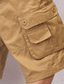 abordables Bermudas cargo-Hombre Pantalón Corto Cargo Pantalón corto Shorts para senderismo Holgado Multi bolsillo 8 bolsillo Plano Comodidad Longitud de la rodilla Exterior Casual Diario Ropa de calle Moderno Negro Verde