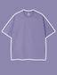 billiga Casual T-shirts för män-Herr T-shirt Oversized skjorta Slät Solid färg Rund hals Utomhus Gata Kortärmad Kläder Bomull Ledigt Förstoringar Bekväm
