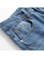 billige afslappede bukser-Herre Bukser Jeans Lomme Ribbet Vanlig Påførelig udendørs Daglig Ferie Bomuldsblanding Basale Mode Blå Mikroelastisk