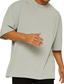 tanie Męskie koszulki casual-Męskie Podkoszulek Koszula oversize Równina Wycięcie pod szyją Na zewnątrz Codzienny Krótkie rękawy Odzież Moda Moda miejska Nowoczesne Codzienny