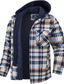 abordables Manteaux &amp; vestes-Homme Veste d&#039;Hiver Manteau d&#039;hiver Extérieur Décontracté / Quotidien Usage quotidien Sortie Bureau et carrière Boutonnage Simple Capuche Guêtres Confort Veste Vêtements d&#039;extérieur Plaid Poche Rouge