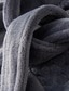 baratos Robes-Homens manto Roupões de banho Robe de Banho Roupão Toalha Tecido à moda Casual Clássico Casa Flanela Conforto Quente Macio Decote V Long Robe Bolsos Inverno Branco Vinho