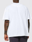 billiga Casual T-shirts för män-Herr Oversized skjorta Slät Rund halsringning Utomhus Sport Kort ärm Kläder Mode Streetwear Häftig Ledigt vardag