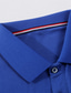 voordelige klassieke polo-Voor heren POLO Shirt Golfshirt Effen Strijkijzer Zwart blauw Rood Marineblauw Grijs Buiten Straat Lange mouw Button-omlaag Kleding Katoen Casual Comfortabel