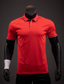 cheap Classic Polo-Men&#039;s Polo Shirt Golf Shirt Outdoor Street Ribbed Polo Collar Short Sleeve Sports Casual Striped Button Front Button-Down Summer Spring Regular Fit Black White Yellow Light Green Pink Red Polo Shirt