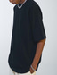 ieftine Tricouri casual pentru bărbați-Bărbați Tricou Tricouri Cămașă supradimensionată Simplu Mată Stil Nautic Stradă Sport Manșon scurt Îmbrăcăminte Bumbac Modă Casual Supradimensionat Comfortabil