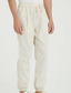 Χαμηλού Κόστους casual παντελόνι-Ανδρικά Λευκά παντελόνια Καλοκαίρι παντελόνι Casual παντελόνι Σκέτο ΕΞΩΤΕΡΙΚΟΥ ΧΩΡΟΥ Καθημερινά Εξόδου Μείγμα Λινό / Βαμβάκι Βασικό Μοντέρνα Κίτρινο Πράσινο Ανοικτό