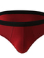 baratos Roupa Íntima para Homem-Homens 3 pacotes Cuecas Respirável Macio Tecido Cintura Média Preto Vermelho