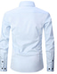 Χαμηλού Κόστους Επίσημα πουκάμισα-Ανδρικά Επίσημο Πουκάμισο Πουκάμισο με κουμπιά Πουκάμισο με γιακά Μη σιδερένιο πουκάμισο Σκέτο Απορρίπτω Σομόν Μαύρο Λευκό Ανθισμένο Ροζ Κρασί Δουλειά Εξόδου Μακρυμάνικο Ρούχα Δουλειά Άνετο Κύριος