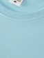 baratos Camisetas masculinas casuais-Homens Camiseta camisa grande Tecido Cor Sólida Decote Redondo Ao ar livre Rua Manga Curta Roupa Algodão Casual Superdimensionado Confortável