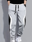 tanie Spodnie dresowe-Męskie Spodnie dresowe Uprawiający jogging Spodnie Kieszeń Ściągana na sznurek Kolorowy blok Komfort Codzienny Święto Streetwear Sport Elegancki Czarny Szary Średnio elastyczny