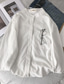 Χαμηλού Κόστους ανδρικά πουκάμισα casual-Ανδρικά λινό πουκάμισο Πουκάμισο Henley Καλοκαιρινό πουκάμισο Πουκάμισο παραλίας Χωρίς Γιακά Άνοιξη &amp; Χειμώνας Μακρυμάνικο Μαύρο Λευκό Πράσινο του τριφυλλιού Σκέτο ΕΞΩΤΕΡΙΚΟΥ ΧΩΡΟΥ Δρόμος Ρούχα