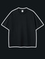 Χαμηλού Κόστους Ανδρικά μπλουζάκια casual-Ανδρικά Μπλουζάκι Πουκάμισο μεγάλου μεγέθους Σκέτο Μονόχρωμο Στρογγυλή Λαιμόκοψη ΕΞΩΤΕΡΙΚΟΥ ΧΩΡΟΥ Δρόμος Κοντομάνικο Ρούχα Βαμβάκι Καθημερινό Υπερμεγέθη Άνετο