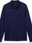 billiga Klassisk pikétröja för män-Herr POLO Shirt Pikétröja i bomull Utomhus Ledigt Polokrage Långärmad Ledigt Bekväm Ensfärgat Slät Knapp Fram Button-Down Vår Höst Normal Svart Vit Gul Rodnande Rosa Marinblå Blå POLO Shirt
