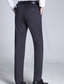 ieftine Pantaloni Chinos-Bărbați Costume Pantaloni Buzunar Picior drept Simplu Birou Muncă Afaceri Șic &amp; Modern Oficial Negru Bleumarin Talie Înaltă Micro-elastic