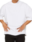 voordelige Casual T-shirts voor heren-Voor heren T-shirt Oversized overhemd Effen Ronde hals Buiten Dagelijks Korte Mouw Kleding Modieus Streetwear Stoer Casual