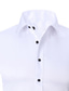 billiga Formella skjortor-Herr Skjorta Knapp upp skjorta Skjorta med krage Icke-järnskjorta Slät Nedvikt Aprikos Svart Vit Rodnande Rosa Vin Arbete Utekväll Långärmad Kläder Affär Bekväm Herre