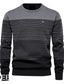 cheap Men&#039;s Pullover Sweater-Men&#039;s Sweater Pullover Ribbed Knit Cropped Knitted Stripe Crewneck Fashion Streetwear Outdoor Going out Clothing Apparel Fall &amp; Winter Natural yellow Red M L XL