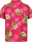 halpa Havaiji-paidat-Miesten Havaiji paita Button Up paita Kesä paita Rento paita Leirin paita Kuvitettu Kukka Sänkyjen avaus Punastuvan vaaleanpunainen Rubiini Sininen Purppura Oranssi Kausaliteetti Päivittäin