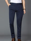 cheap Chinos-Men&#039;s Dress Pants Trousers Pocket Straight Leg Plain Comfort Office Work Business Streetwear Formal Black Navy Blue Micro-elastic
