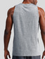 baratos Tops de ginásio-Homens Camisas antiumidade T-shirt camisa muscular Tecido Crewneck Desportos e Ar livre Roupa Esportiva Sem Manga Roupa Moda Roupa de rua Treino