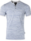 billige Casual T-shirts til mænd-Herre Henley-skjorte T-Shirts Vanlig Henley udendørs Sport Kortærmet Knap Tøj Mode Gade Afslappet Hverdag
