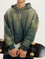 abordables Sweat-shirt à capuche basique-Homme Sweat à capuche Vert Noir Kaki Bleu roi Gris foncé Capuche Tie Dye Poche Imprimer Sport &amp; Loisir du quotidien Des sports Coton Actif Vêtement de rue Frais Hiver Automne Vêtement Tenue Pulls