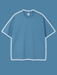 billiga Casual T-shirts för män-Herr T-shirt Oversized skjorta Slät Solid färg Rund hals Utomhus Gata Kortärmad Kläder Bomull Ledigt Förstoringar Bekväm
