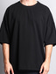 billige Casual T-shirts til mænd-Herre T-shirt Oversized skjorte Vanlig Rund Hals udendørs Sport Kort Ærme Tøj Mode Gade Sej Afslappet Hverdag