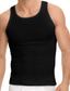 cheap Gym Tank Tops-Men&#039;s Tank Top Undershirt Sleeveless Shirt Wifebeater Shirt Plain U Neck Sports &amp; Outdoor Sport Sleeveless Clothing Apparel Fashion Streetwear