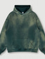 abordables Sweat-shirt à capuche basique-Homme Sweat à capuche Vert Noir Kaki Bleu roi Gris foncé Capuche Tie Dye Poche Imprimer Sport &amp; Loisir du quotidien Des sports Coton Actif Vêtement de rue Frais Hiver Automne Vêtement Tenue Pulls