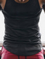 voordelige Gym tanktops-Voor heren Singlet Onderhemd Mouwloos shirt Effen U-hals Urheilu Voor Binnen Mouwloos Kleding Casual Comfortabel