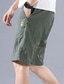 cheap Casual Shorts-Men&#039;s Beach Shorts Casual Shorts Drawstring Elastic Waist Plain Quick Dry Outdoor Going out Fashion Streetwear Black Green Micro-elastic