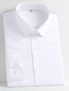 cheap Dress Shirts-Men&#039;s Dress Shirt Wine Black White Long Sleeve Plain Square Neck Spring &amp;  Fall Wedding Outdoor Clothing Apparel Button-Down