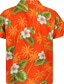 billige Hawaiiskjorts-Herre Hawaii skjorte Skjorte med knapper Sommerskjorte Uformell skjorte Camp skjorte Grafisk Blomstret Aftæpning Rosa Rød Blå Lilla Oransje Avslappet Daglig Kortermet Knapp ned Trykt mønster Klær