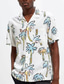 Χαμηλού Κόστους ανδρικά πουκάμισα casual-Ανδρικά Χαβανέζικο πουκάμισο Πουκάμισο με κουμπιά Casual πουκάμισο Πουκάμισο Camp Κουβανέζικο πουκάμισο Γραφικά Σχέδια Floral &amp; Φυτά Απορρίπτω Λευκό Πράσινο Ανοικτό Ρουμπίνι Θαλασσί Μπεζ Δρόμος Αργίες