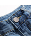رخيصةأون السراويل-رجالي بنطلونات جينزات جيب ممزق 平织 يمكن ارتداؤها الأماكن المفتوحة مناسب للبس اليومي مناسب للعطلات خليط قطن أساسي موضة أزرق مرن نسبياً