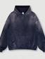 abordables Sweat-shirt à capuche basique-Homme Sweat à capuche Vert Noir Kaki Bleu roi Gris foncé Capuche Tie Dye Poche Imprimer Sport &amp; Loisir du quotidien Des sports Coton Actif Vêtement de rue Frais Hiver Automne Vêtement Tenue Pulls