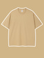 billige Casual T-shirts til mænd-Herre T-shirt Oversized skjorte Vanlig Ensfarvet Rund hals udendørs Gade Kortærmet Tøj Bomuld Afslappet Overdimensionerede Bekvem